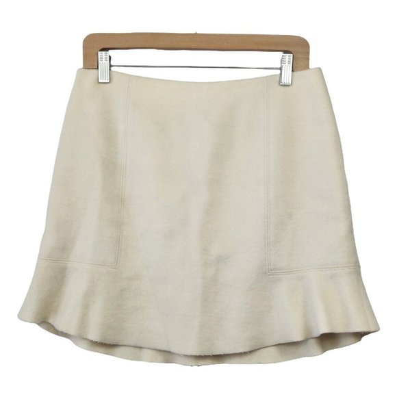 Madewell Dresses & Skirts - Madewell Boulevard Mini Skirt in Cream Women's Size 6